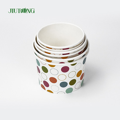 Vasos de papel biodegradables de grado alimenticio 18 oz Eco amigable para helado