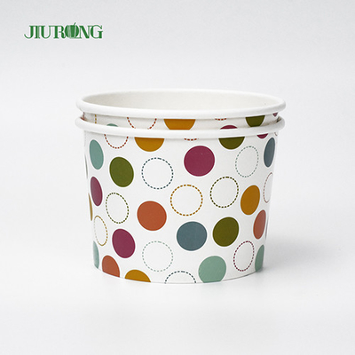 Vasos de papel biodegradables de grado alimenticio 18 oz Eco amigable para helado