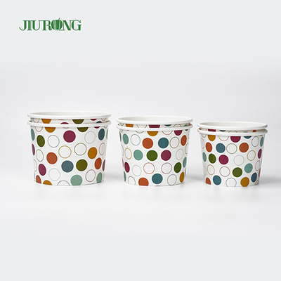 Vasos de papel biodegradables de grado alimenticio 18 oz Eco amigable para helado