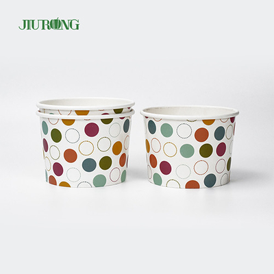 Vasos de papel biodegradables de grado alimenticio 18 oz Eco amigable para helado