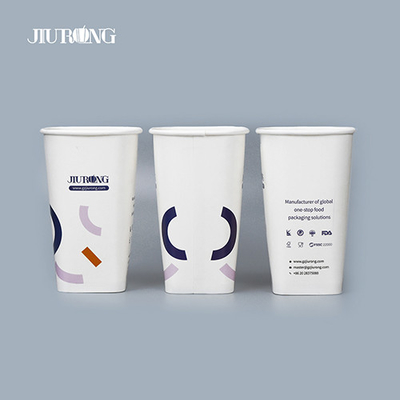 Vasos de papel biodegradables compostables