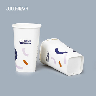 Vasos de papel biodegradables compostables