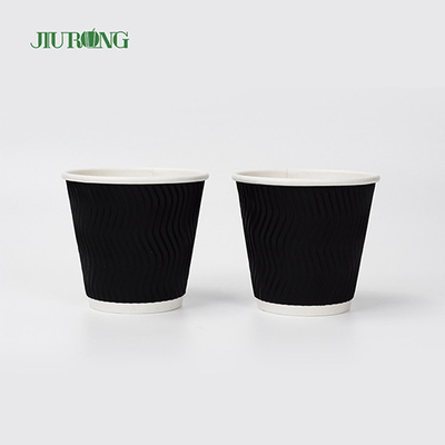 Grado alimenticio biodegradable de los vasos de papel 4oz los 6.2cm de los vasos de papel del té del jugo de la cola