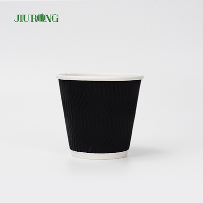 Grado alimenticio biodegradable de los vasos de papel 4oz los 6.2cm de los vasos de papel del té del jugo de la cola