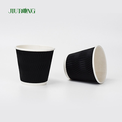 Grado alimenticio biodegradable de los vasos de papel 4oz los 6.2cm de los vasos de papel del té del jugo de la cola