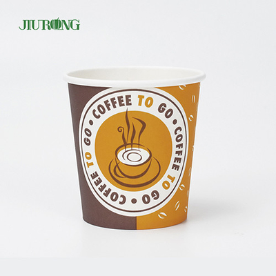 Vasos desechables biodegradables de 22 oz de taza de papel de pared simple con impresión de logotipo personalizado