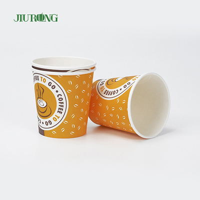 Vasos desechables biodegradables de 22 oz de taza de papel de pared simple con impresión de logotipo personalizado