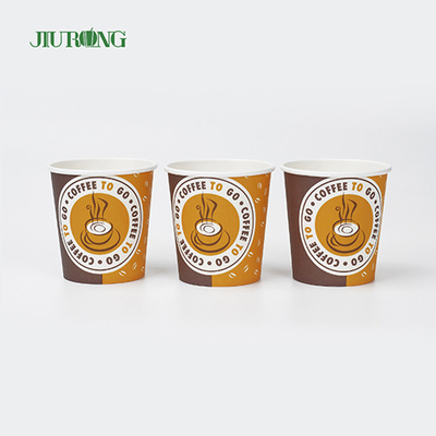 Vasos desechables biodegradables de 22 oz de taza de papel de pared simple con impresión de logotipo personalizado