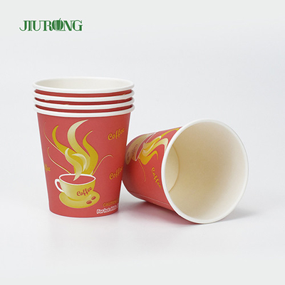 Tazas de papel biodegradables disponibles corrugadas de Brown para las bebidas calientes