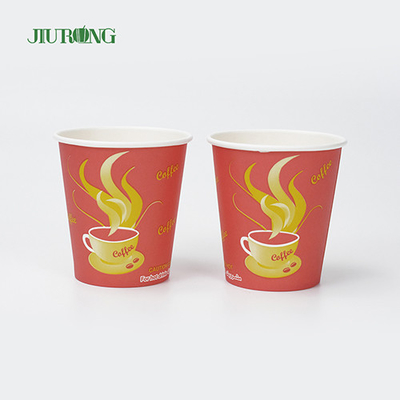 Tazas de papel biodegradables disponibles corrugadas de Brown para las bebidas calientes