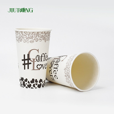 vasos de papel biodegradables compostables revestidos de 9oz PE para bebidas frías