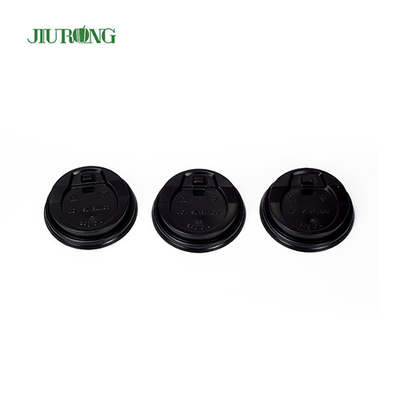 Tapas de vaso de papel desechables corrugadas marrón negro ISO9001 aprobadas
