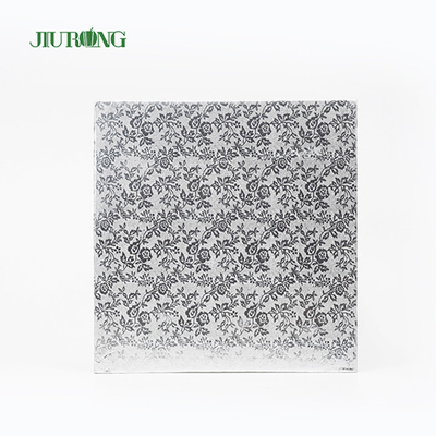 Tablero de pastel desechable de plata en relieve los 30 * 40 cm para panadería