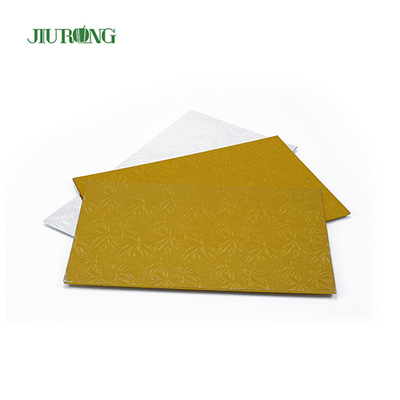 Base de cartón dorado, tablero rectangular grande para pasteles, certificación BSCI de 11 pulgadas