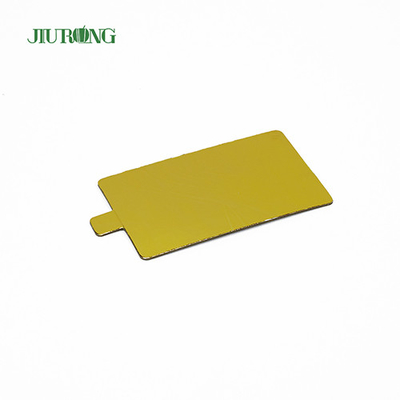 Tablero de pastel desechable dorado de 90 mm