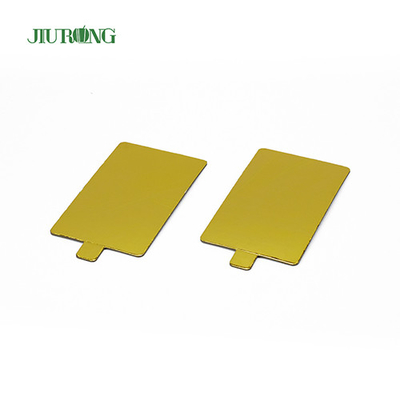 Tablero de pastel desechable dorado de 90 mm