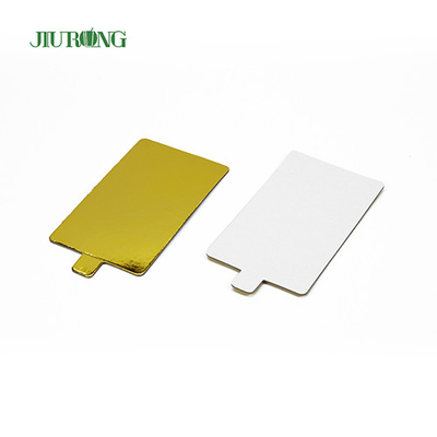 Tablero de pastel desechable dorado de 90 mm