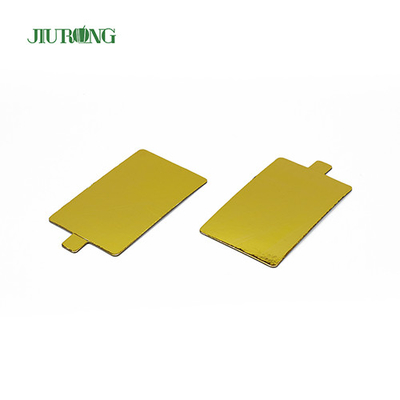 Tablero de pastel desechable dorado de 90 mm