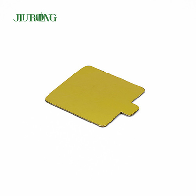 Tablero de pastel de rectángulo de oro MDF reutilizable disponible 100 * 65 mm a prueba de grasa