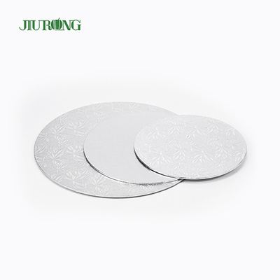 Tablero redondo de la torta del oro del papel corrugado del MDF 10 pulgadas reciclable JIURONG