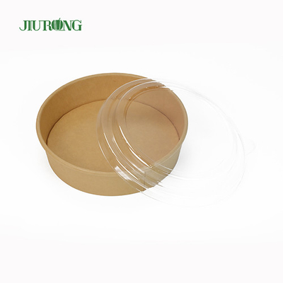 Cuenco de papel biodegradable apto para microondas 1100ml a prueba de grasa con tapas