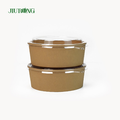 Prenda impermeable biodegradable de la categoría alimenticia de la aduana 750cc del cuenco de papel de la tapa del ANIMAL DOMÉSTICO