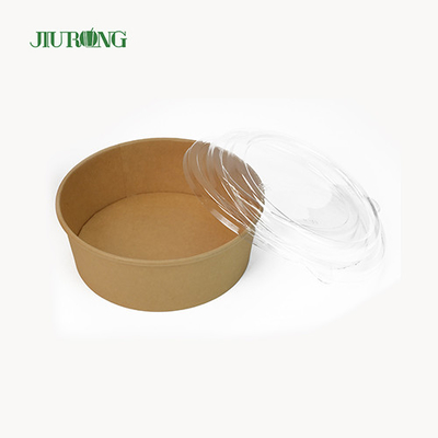 Prenda impermeable biodegradable de la categoría alimenticia de la aduana 750cc del cuenco de papel de la tapa del ANIMAL DOMÉSTICO