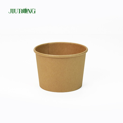 cuencos de papel disponibles de los envases de la ensalada del papel de la capa ULTRAVIOLETA 26OZ para la comida caliente