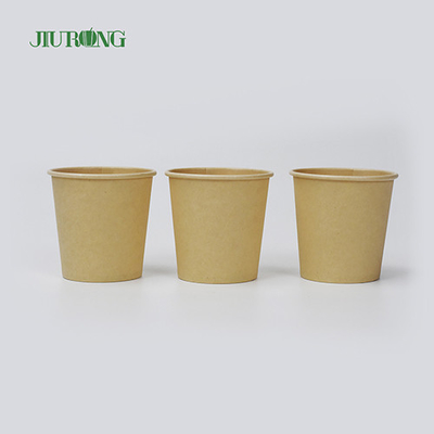 Cuenco de sopa biodegradable del papel de Kraft cuencos disponibles de 12 onzas con las tapas