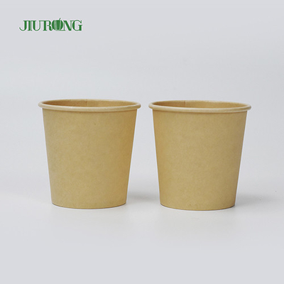 Cuenco de sopa biodegradable del papel de Kraft cuencos disponibles de 12 onzas con las tapas