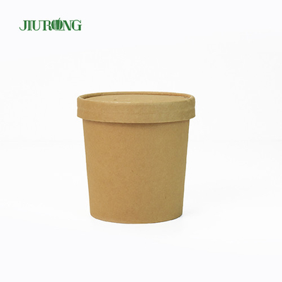 Tazones de fuente disponibles biodegradables del papel de Kraft capa ULTRAVIOLETA de 26 onzas para la ensalada