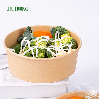 Recipiente de papel biodegradable desechable con tapa
