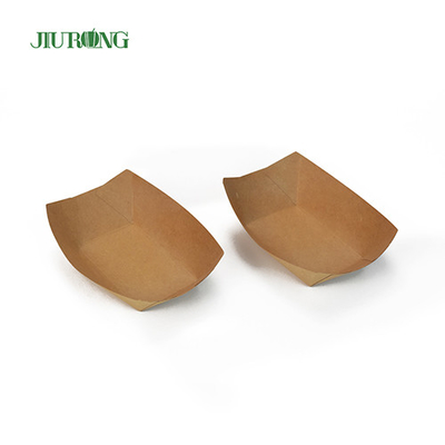 Contenedor de papel biodegradable reciclable 85 * 50 * 45 mm Kraft corrugado