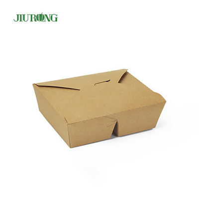 Logotipo biodegradable amistoso de la aduana de la caja 800ml del envase de papel de ECO