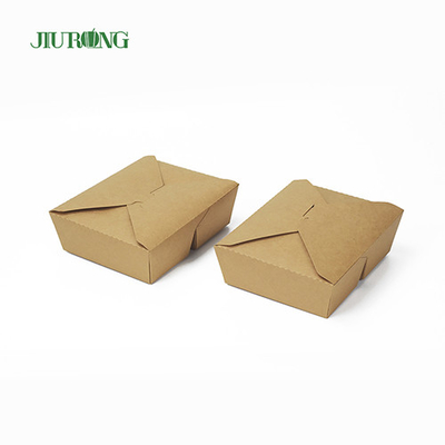 Logotipo biodegradable amistoso de la aduana de la caja 800ml del envase de papel de ECO