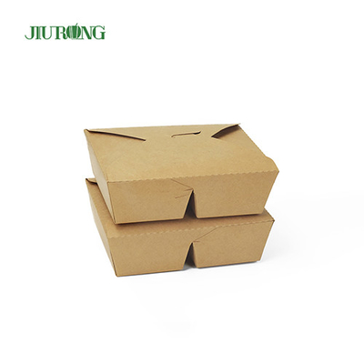 Logotipo biodegradable amistoso de la aduana de la caja 800ml del envase de papel de ECO