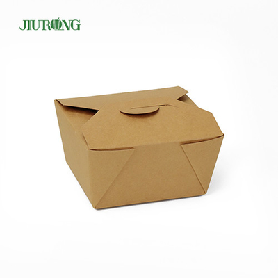Categoría alimenticia biodegradable sin blanquear del envase 1080ml del papel de Kraft