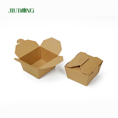 Categoría alimenticia biodegradable sin blanquear del envase 1080ml del papel de Kraft