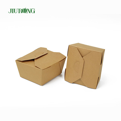Categoría alimenticia biodegradable sin blanquear del envase 1080ml del papel de Kraft