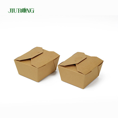 Categoría alimenticia biodegradable sin blanquear del envase 1080ml del papel de Kraft