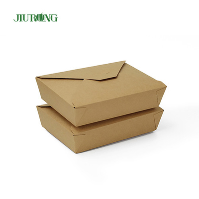 Envase de papel biodegradable Kraft BOPS HIPS Empaquetado para llevar sushi
