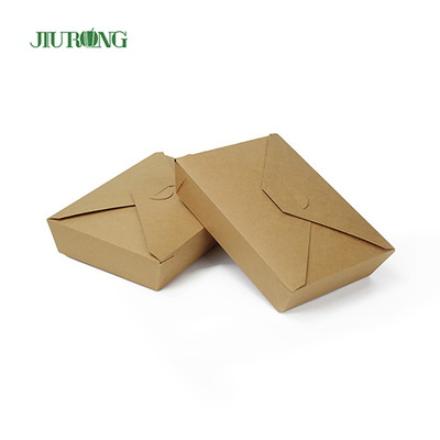 Envase de papel biodegradable Kraft BOPS HIPS Empaquetado para llevar sushi