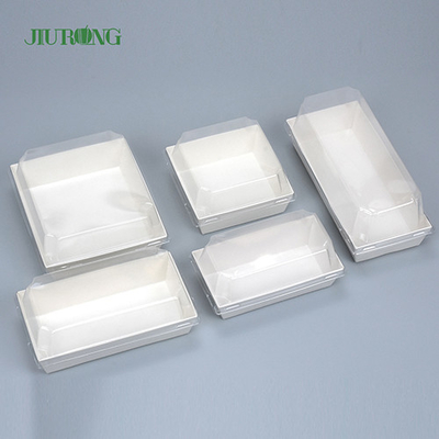 ODM biodegradable reciclado del OEM de la tienda de los alimentos de preparación rápida del envase de papel de la flauta de F