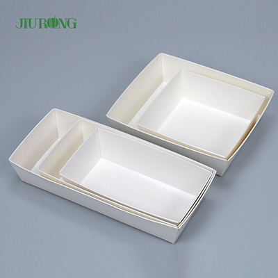 ODM biodegradable reciclado del OEM de la tienda de los alimentos de preparación rápida del envase de papel de la flauta de F