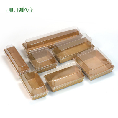 Longitud biodegradable acanalada a prueba de aceite del envase de papel 135m m para los anillos de espuma
