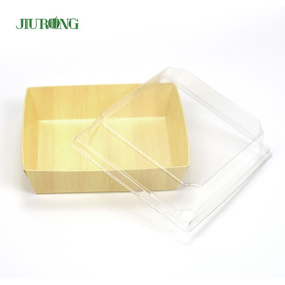 Bandeja biodegradable reciclada 180m m del sushi del papel del envase de alimentos para la tienda de la comida