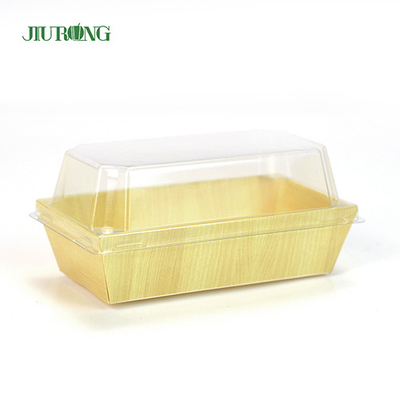 Bandeja biodegradable reciclada 180m m del sushi del papel del envase de alimentos para la tienda de la comida