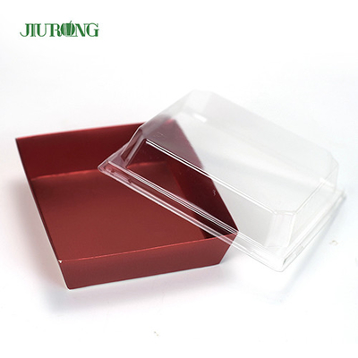 Logotipo modificado para requisitos particulares biodegradable disponible de la caja de papel del sushi del envase de papel 300m m