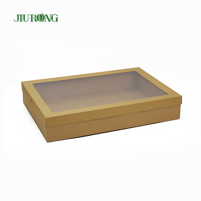 Papel Kraft biodegradable amistoso de los envases 900ml de la entrega de la comida de Eco