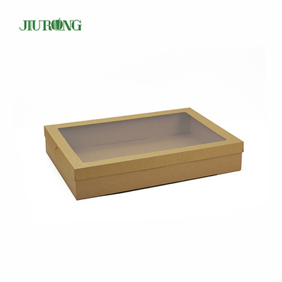 Papel Kraft biodegradable amistoso de los envases 900ml de la entrega de la comida de Eco